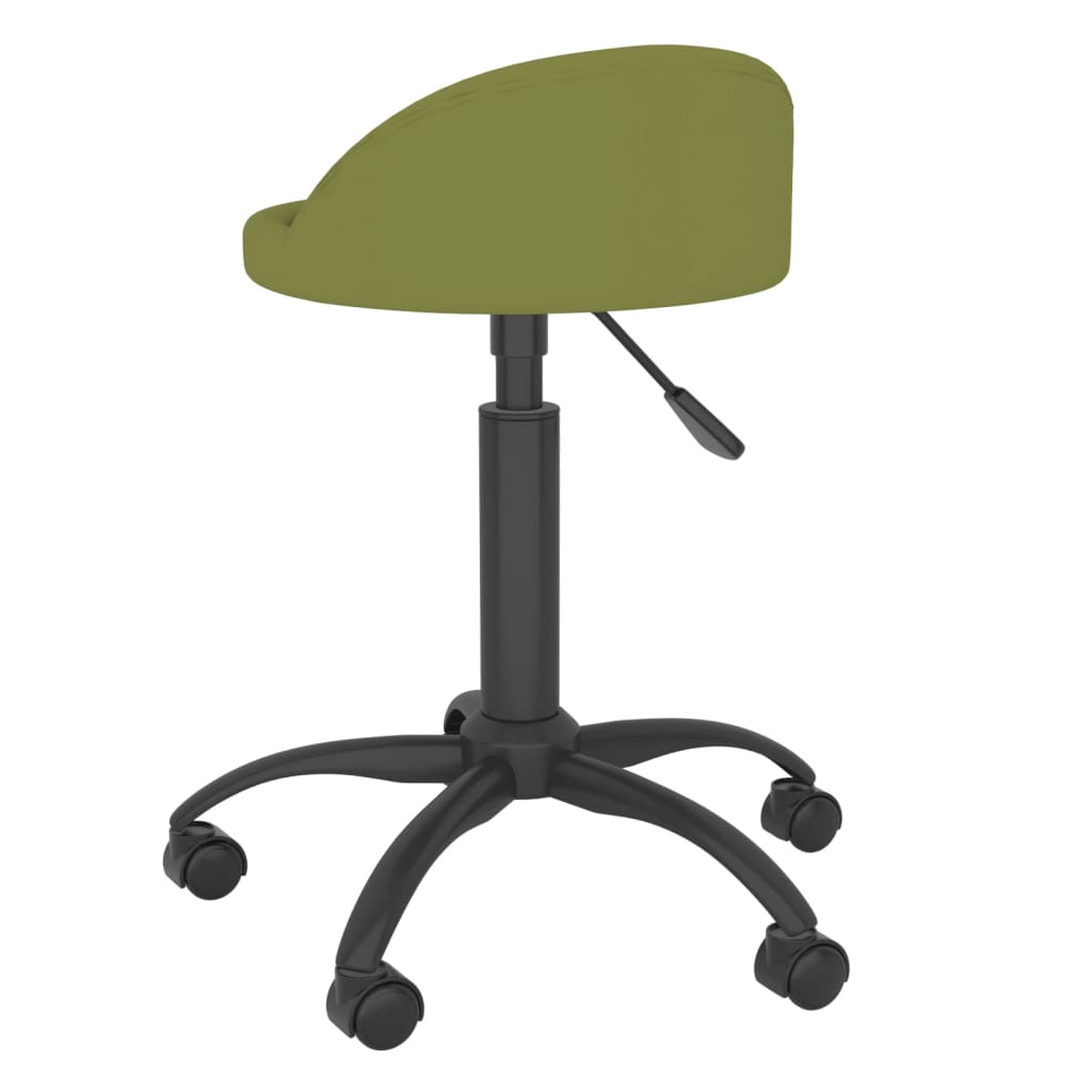 Esszimmerstühle 2 Stk. Drehbar Hellgrün Samt