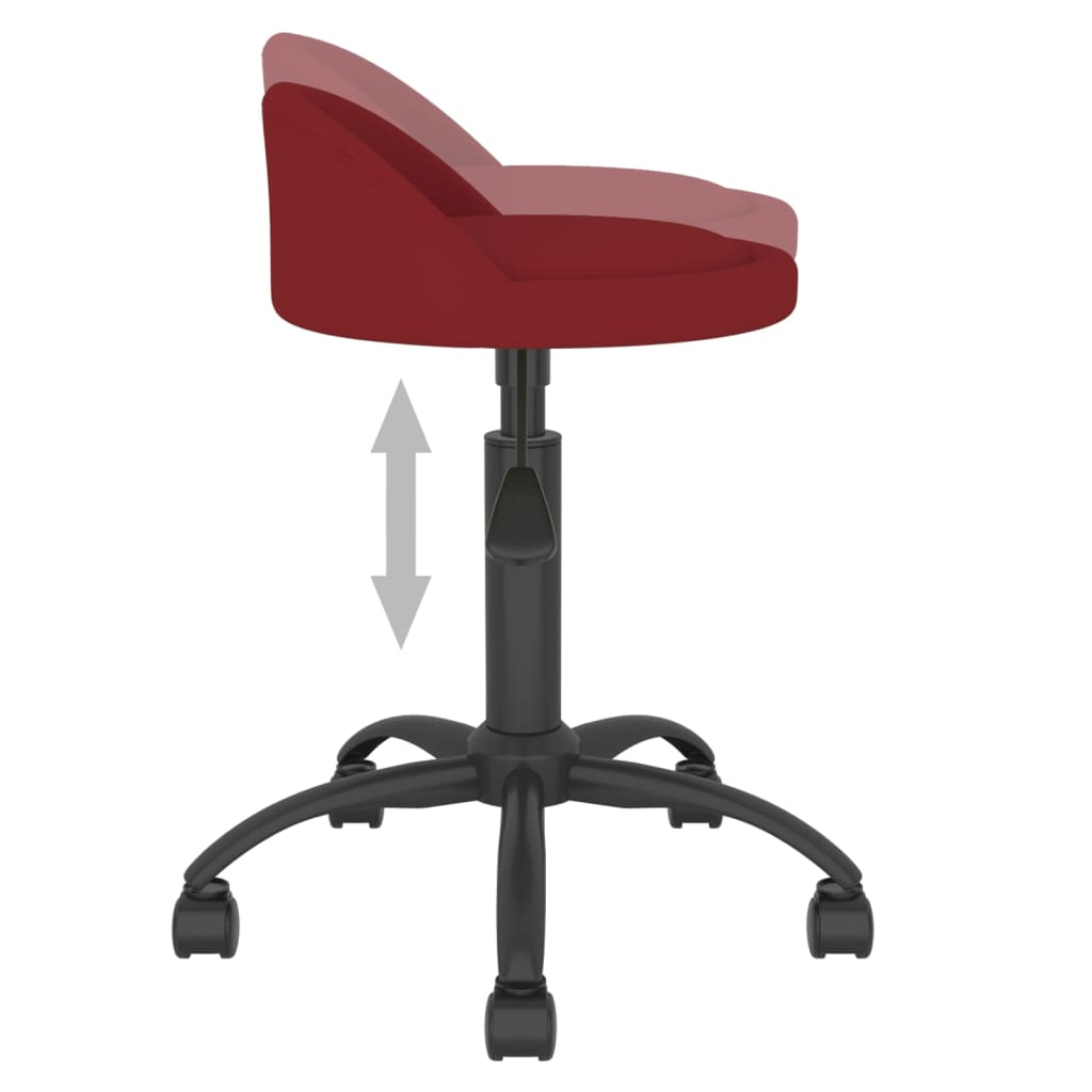 Esszimmerstühle 2 Stk. Drehbar Weinrot Samt