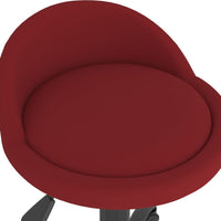Thumbnail for Esszimmerstühle 2 Stk. Drehbar Weinrot Samt