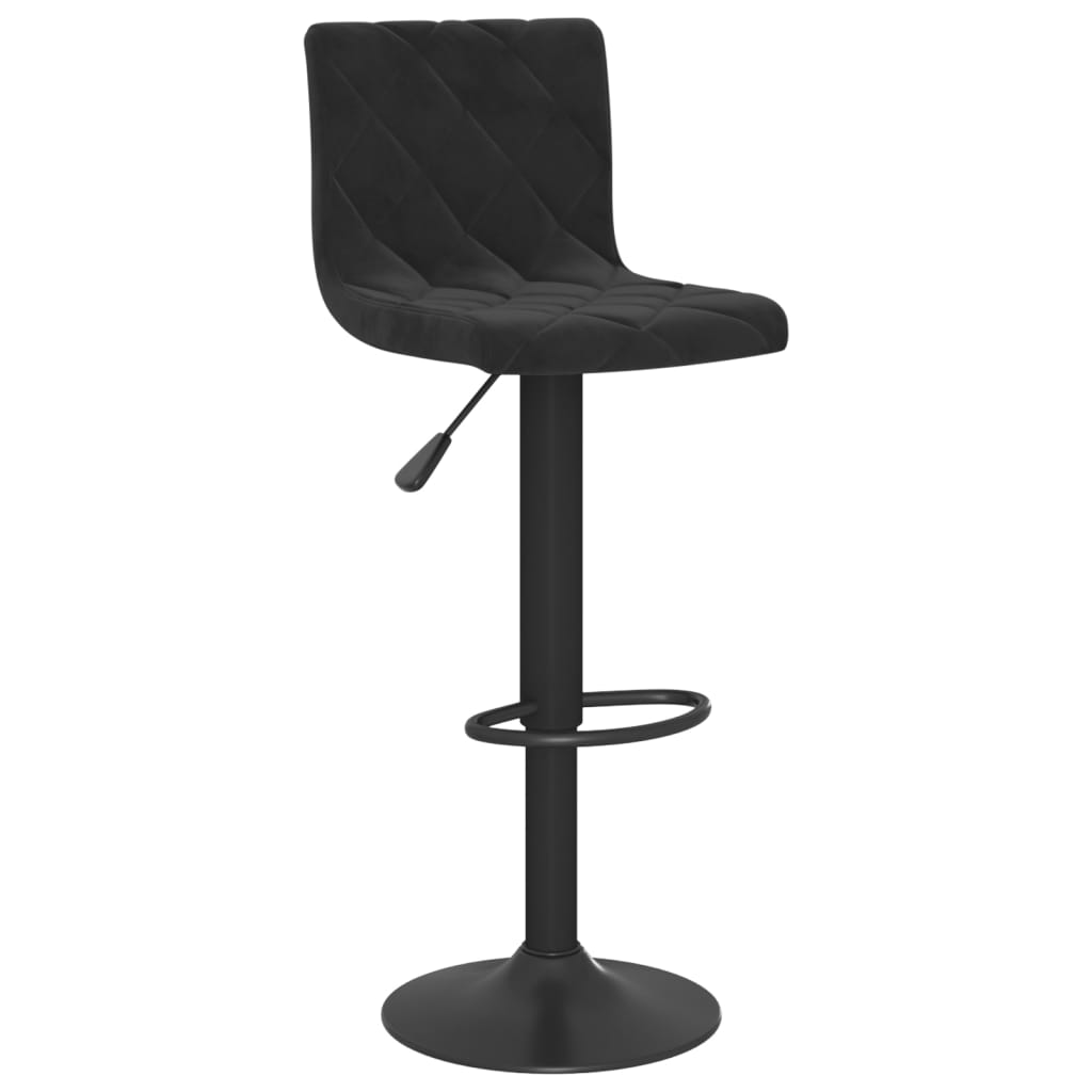 Barhocker Schwarz Samt