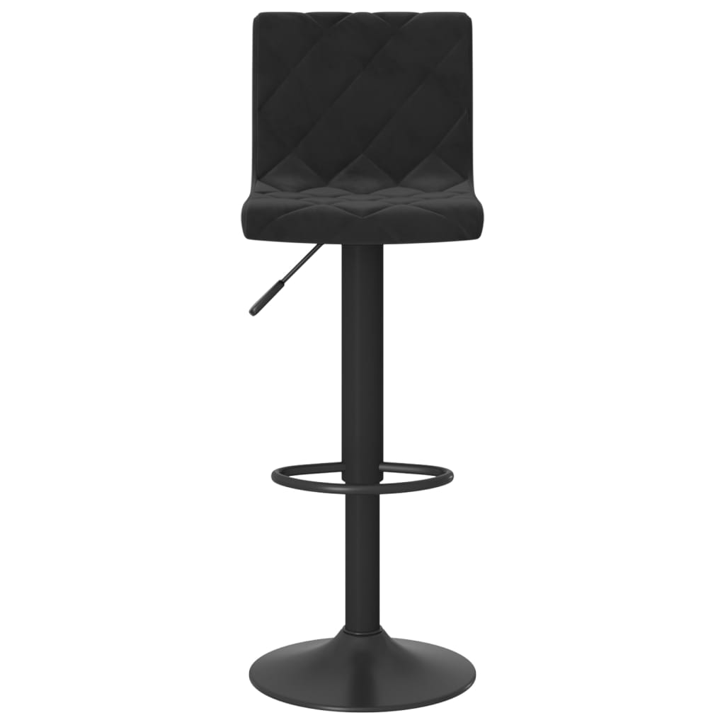 Barhocker Schwarz Samt