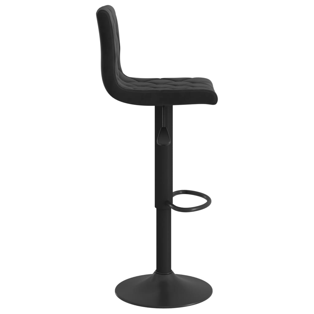 Barhocker Schwarz Samt