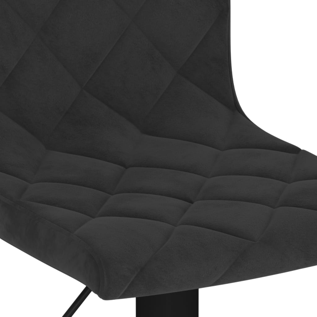 Barhocker Schwarz Samt