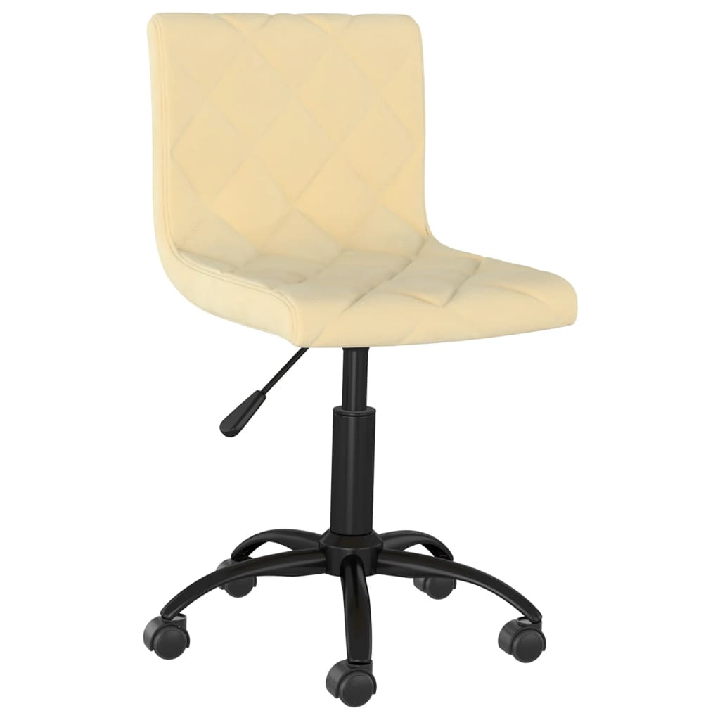 Esszimmerstühle 2 Stk. Drehbar Creme Samt