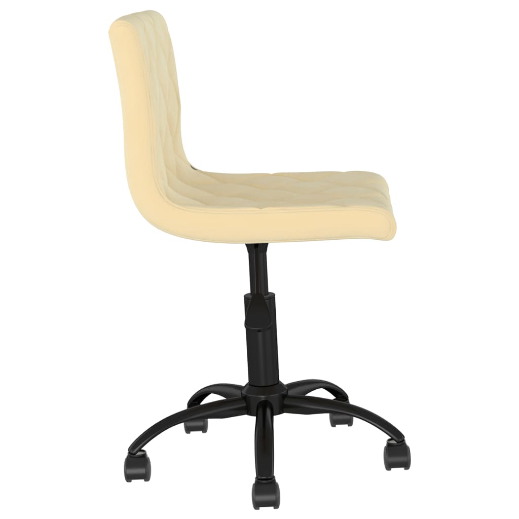 Esszimmerstühle 2 Stk. Drehbar Creme Samt