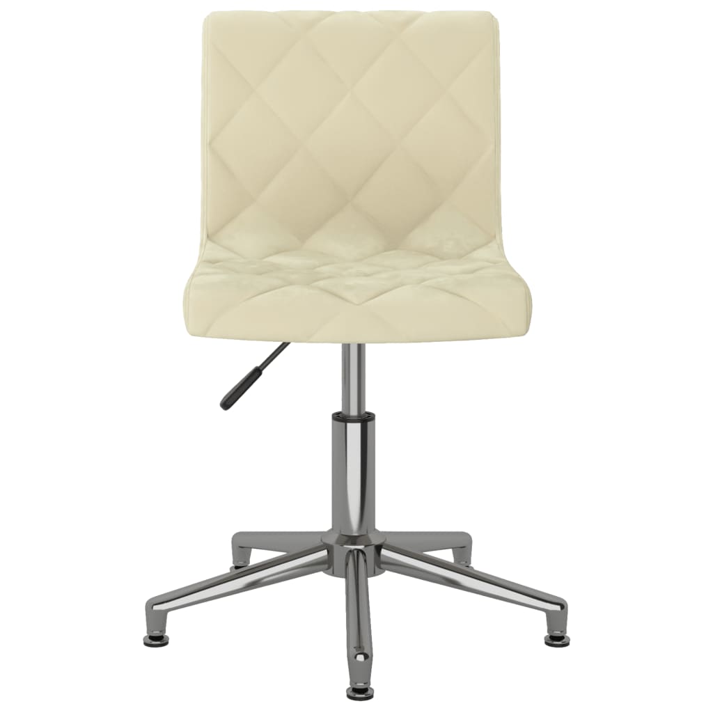 Esszimmerstühle 2 Stk. Drehbar Creme Samt