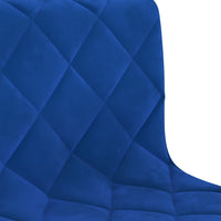 Thumbnail for Esszimmerstühle 2 Stk. Drehbar Blau Samt