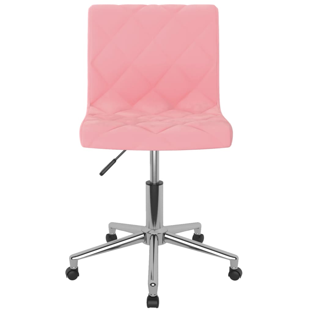 Esszimmerstühle 2 Stk. Drehbar Rosa Samt