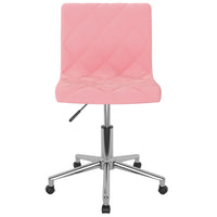 Thumbnail for Esszimmerstühle 2 Stk. Drehbar Rosa Samt