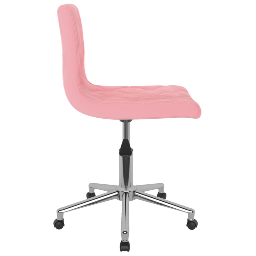 Esszimmerstühle 2 Stk. Drehbar Rosa Samt