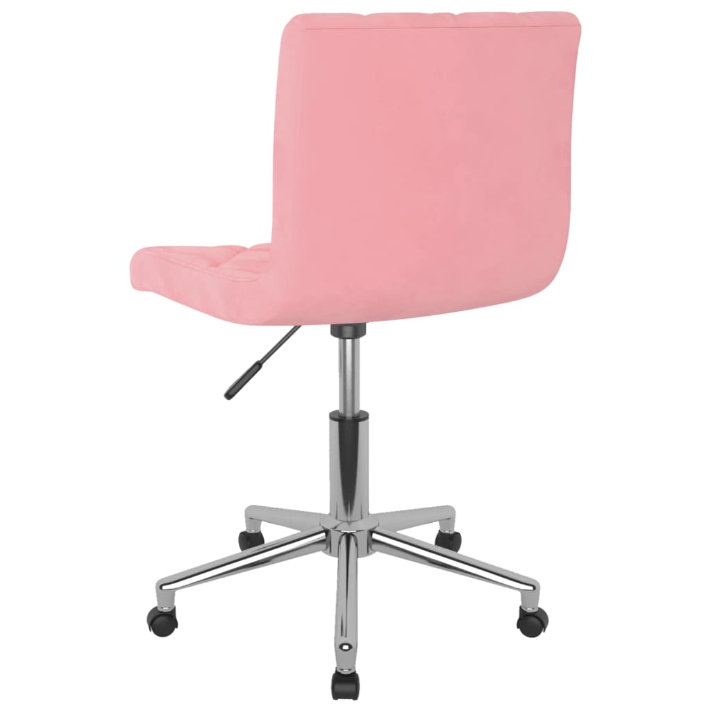 Esszimmerstühle 2 Stk. Drehbar Rosa Samt