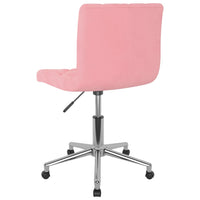 Thumbnail for Esszimmerstühle 2 Stk. Drehbar Rosa Samt