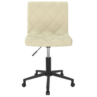 Thumbnail for Esszimmerstühle 2 Stk. Drehbar Creme Samt