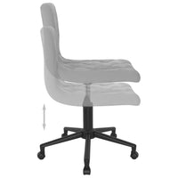 Thumbnail for Esszimmerstühle 2 Stk. Drehbar Hellgrau Samt