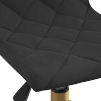 Thumbnail for Esszimmerstuhl Drehbar Schwarz Samt