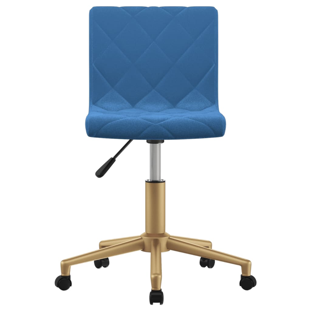 Esszimmerstühle 2 Stk. Drehbar Blau Samt