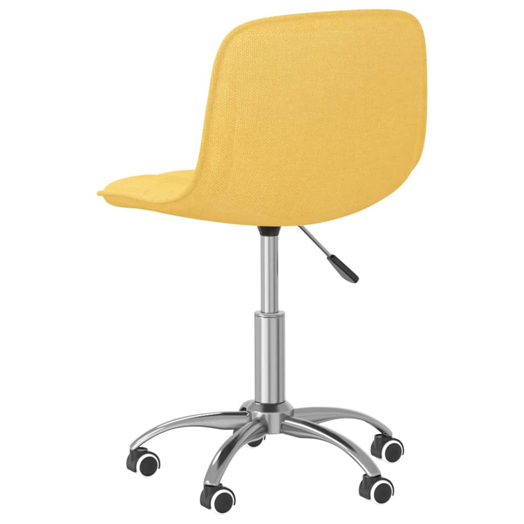 Esszimmerstühle 2 Stk. Drehbar Senfgelb Stoff