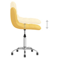 Thumbnail for Esszimmerstühle 2 Stk. Drehbar Senfgelb Stoff