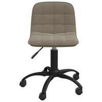 Thumbnail for Esszimmerstühle 2 Stk. Drehbar Hellgrau Samt