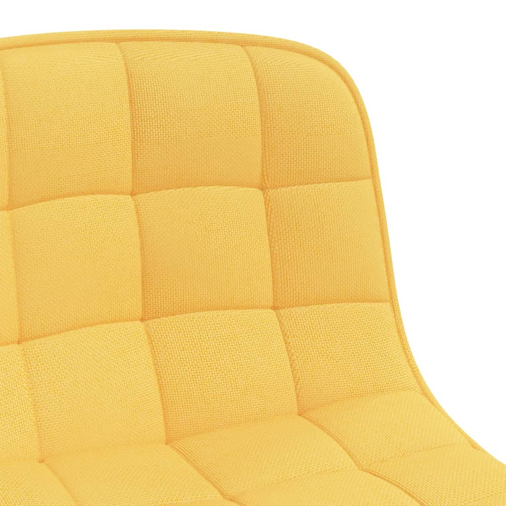 Esszimmerstühle 2 Stk. Drehbar Gelb Stoff