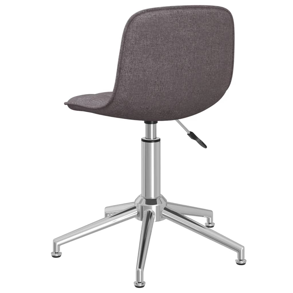 Esszimmerstühle 2 Stk. Drehbar Taupe Stoff