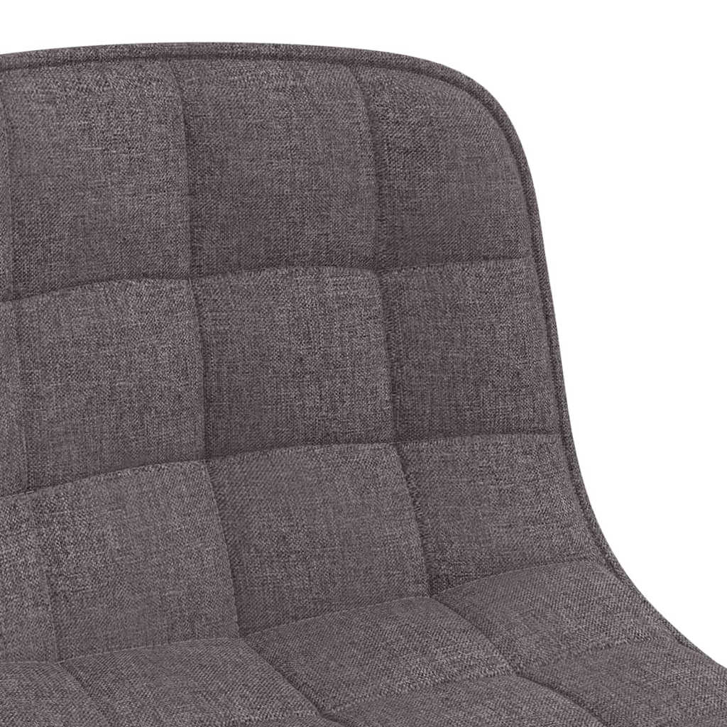 Esszimmerstühle 2 Stk. Drehbar Taupe Stoff