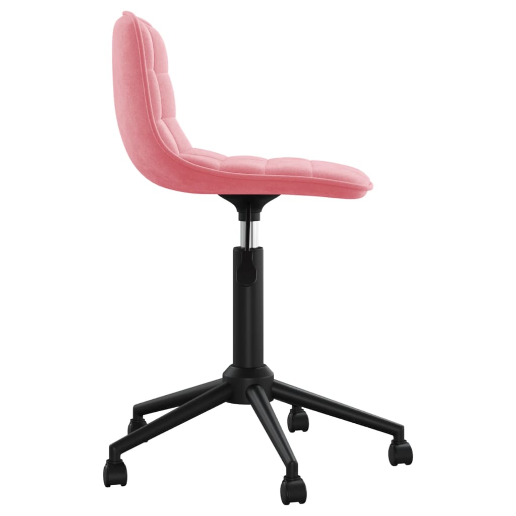 Esszimmerstühle 2 Stk. Drehbar Rosa Samt