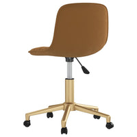 Thumbnail for Esszimmerstühle 2 Stk. Drehbar Braun Samt