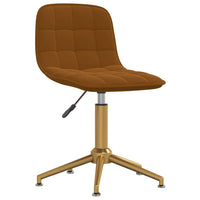 Thumbnail for Esszimmerstühle 2 Stk. Drehbar Braun Samt