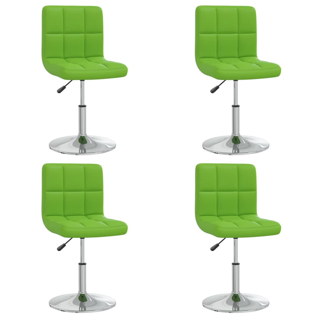 Esszimmerstühle 4 Stk. Grün Kunstleder