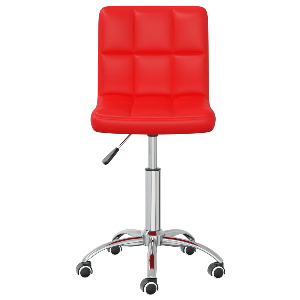 Bürostuhl Drehbar Rot Kunstleder