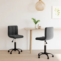 Thumbnail for Esszimmerstühle 2 Stk. Drehbar Schwarz Samt