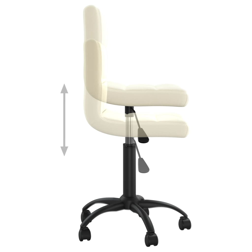 Esszimmerstühle 2 Stk. Drehbar Creme Samt