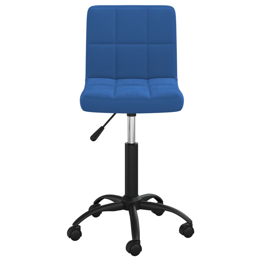 Esszimmerstühle 2 Stk. Drehbar Blau Samt