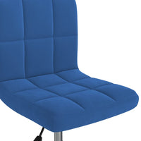 Thumbnail for Esszimmerstühle 2 Stk. Drehbar Blau Samt