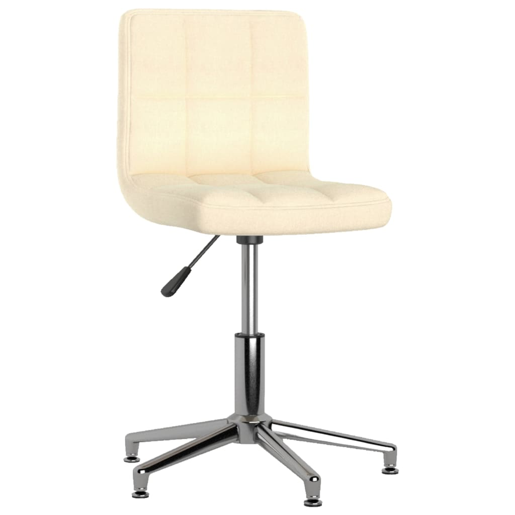 Esszimmerstühle 2 Stk. Drehbar Creme Stoff