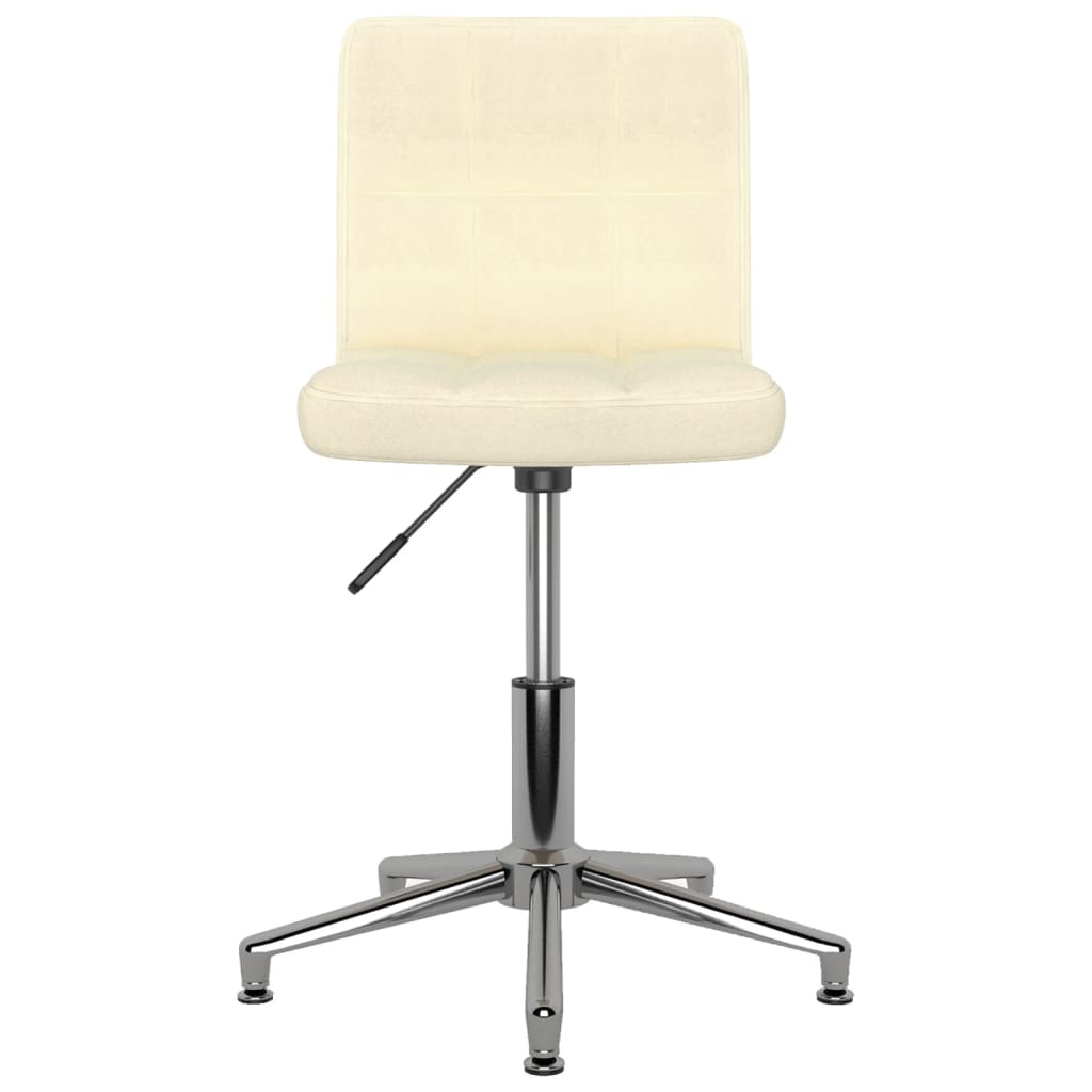 Esszimmerstühle 2 Stk. Drehbar Creme Stoff