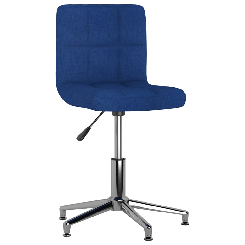 Esszimmerstühle 2 Stk. Drehbar Blau Stoff