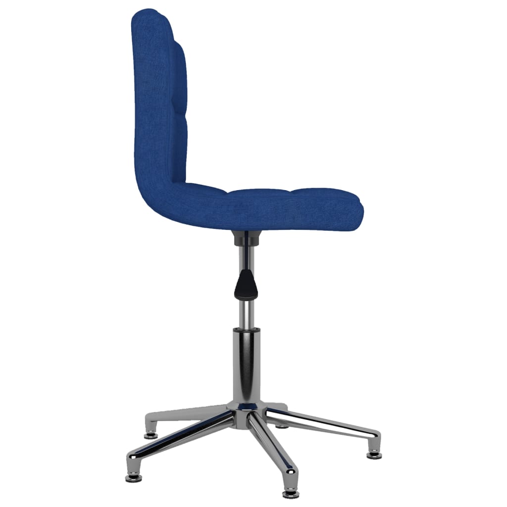 Esszimmerstühle 2 Stk. Drehbar Blau Stoff