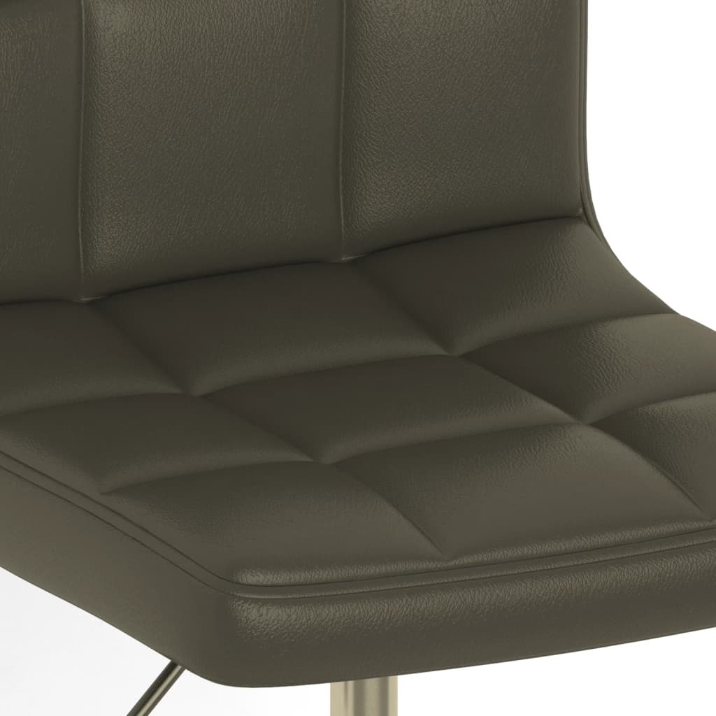 Drehbare Esszimmerstühle 2 Stk. Braun Kunstleder