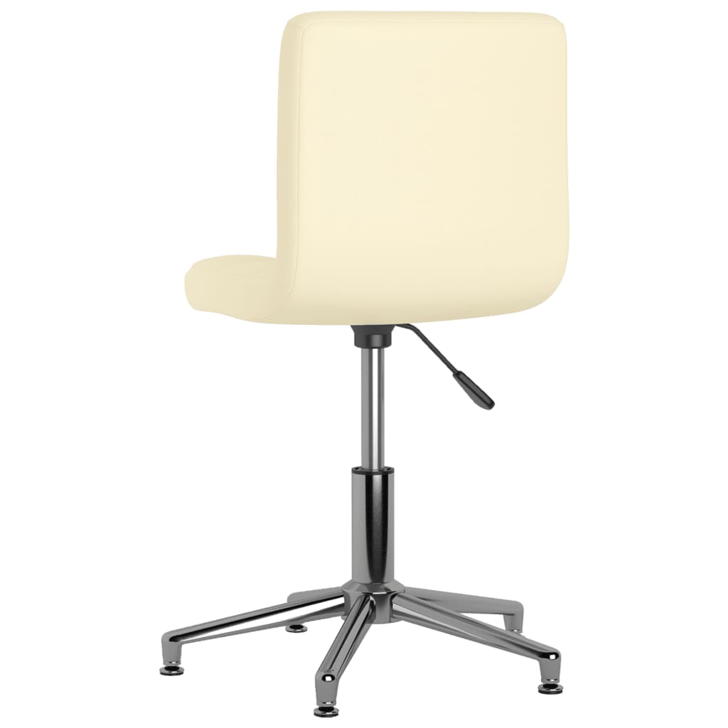 Drehbare Esszimmerstühle 2 Stk. Creme Kunstleder