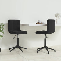 Thumbnail for Esszimmerstühle 2 Stk. Drehbar Schwarz Samt