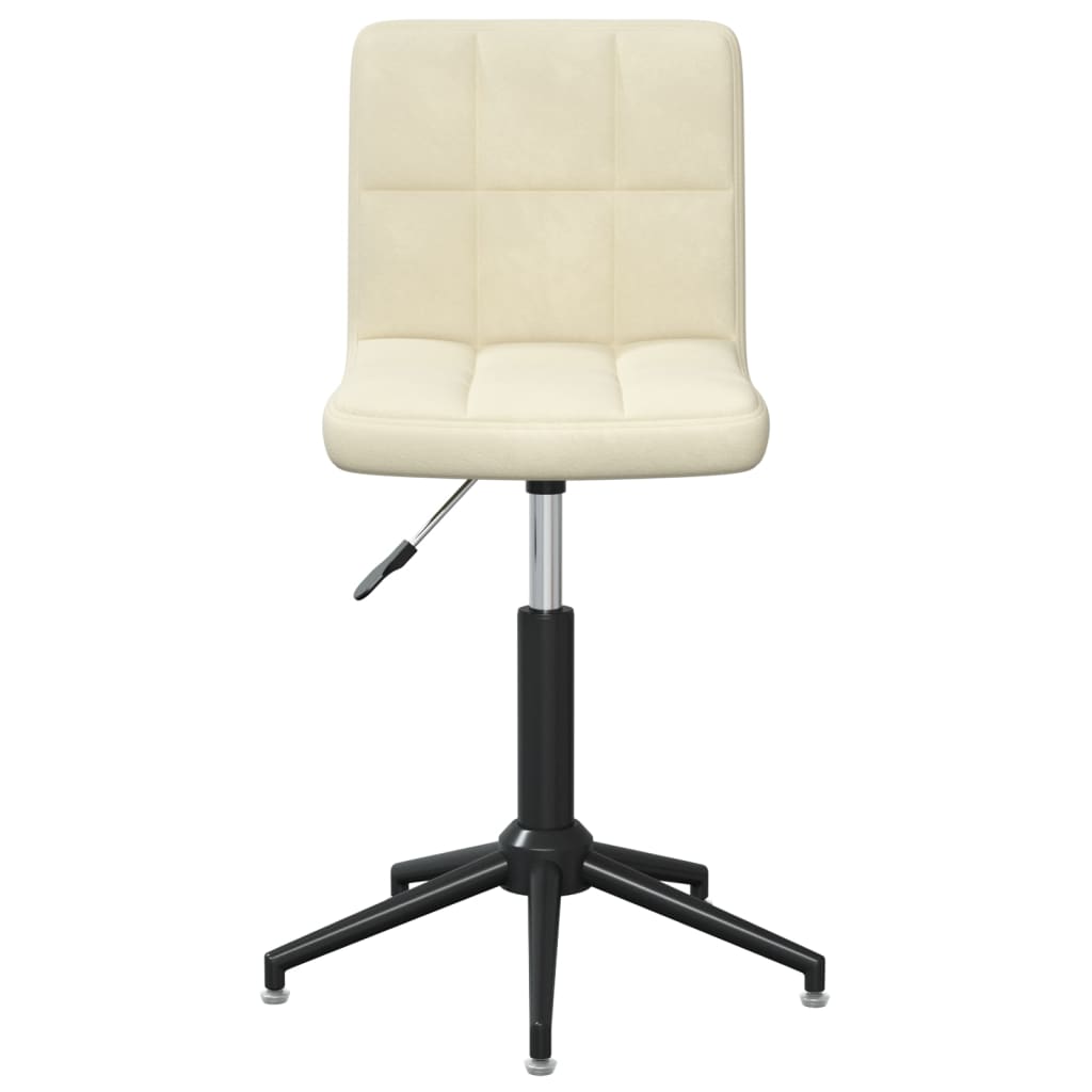 Esszimmerstühle 2 Stk. Drehbar Creme Samt