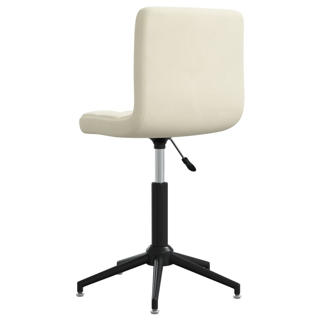 Esszimmerstühle 2 Stk. Drehbar Creme Samt