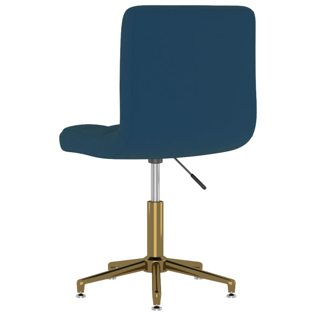 Esszimmerstühle 2 Stk. Drehbar Blau Samt