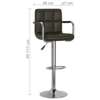 Thumbnail for Barhocker 2 Stk. Braun Kunstleder