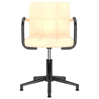 Thumbnail for Esszimmerstühle 2 Stk. Drehbar Creme Samt