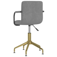 Thumbnail for Esszimmerstuhl Drehbar Hellgrau Samt