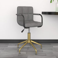 Thumbnail for Esszimmerstuhl Drehbar Hellgrau Samt