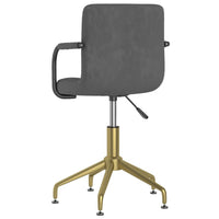 Thumbnail for Esszimmerstuhl Drehbar Dunkelgrau Samt